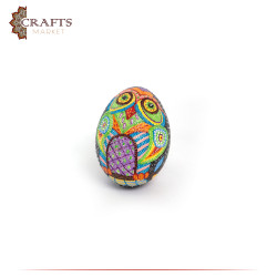 Table décor from a Chicken egg with an Owl design