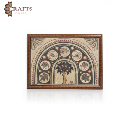  Hand Painted Multi Colored Acrylic Wall Art with a Tree of Life and Civilizations Stories