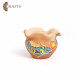 Small hand-painted pottery with a Fish design Small hand-painted pottery with a Fish design