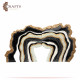 Hand-painted Multi-Color Resin and Wood Wall Art Set, 2 PCs Hand-painted Multi-Color Resin and Wood Wall Art Set, 2 PCs