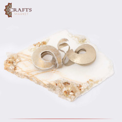 Handmade Due-Color Metal and Marble Home Decor with an endless love design
