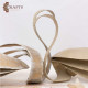 Handmade Due-Color Metal and Marble Home Decor with an endless love design