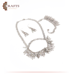 Handmade Accessories set made of Metal and Recycled Paper 3 Pcs
