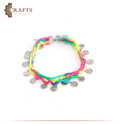 Handmade Multi Color Cotton Necklace