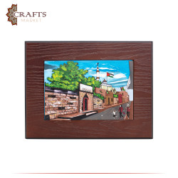Hand-Crafted Wooden 3D Wall Art in a Arar's Cultural House design