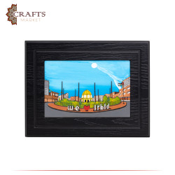 Hand-Crafted Wooden 3D Wall Art in a We Love Irbid design
