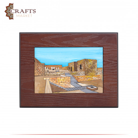 Hand-Crafted Wooden 3D Wall Art in a Umm Qais design 