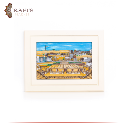 Hand-Crafted Wooden 3D Wall Art in a Roman Theater design 