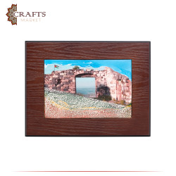 Hand-Crafted Wooden 3D Wall Art in a Gate Umm Qais design