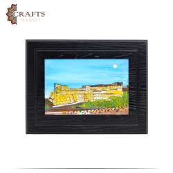 Hand-Crafted Wooden 3D Wall Art in a AlKarak Castle design   