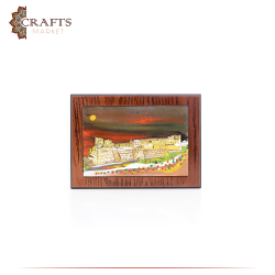 Hand-Crafted Wooden 3D Wall Art in AlKarak Castle design      