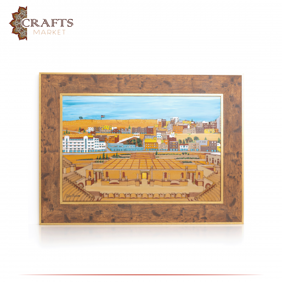 Hand-Crafted Wooden 3D Wall Art in a Roman Theater design Hand-Crafted Wooden 3D Wall Art in a Roman Theater design