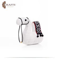 Handmade Gray Camel Fabric Door Holder
