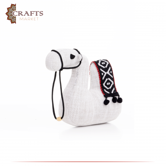 Handmade Gray Camel Fabric Door Holder