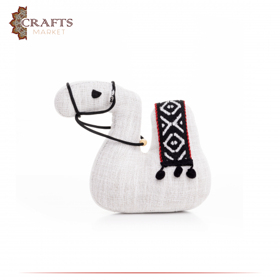 Handmade Gray Camel Fabric Door Holder