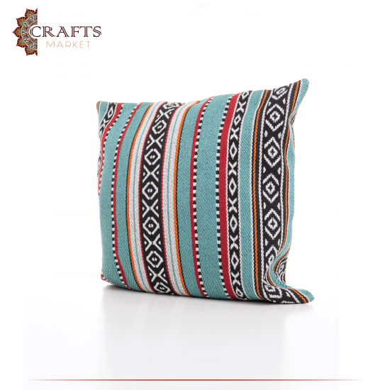 Handmade Multi-Color Sadu Set Pillow Cover 2 Pcs Handmade Multi-Color Sadu Set Pillow Cover 2 Pcs