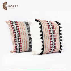Handmade Multi-Color Sadu Set Pillow Cover 2 Pcs
