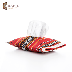 Handmade Duo-Color Patterned Pocket Tissue Case