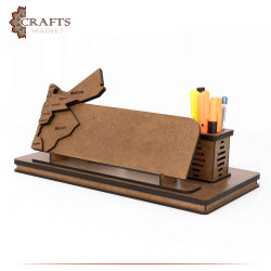 Handmade Brown Wooden Desk Organize
