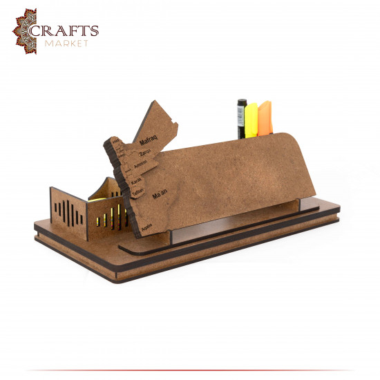 Handmade Brown Wooden Desk Organize Handmade Brown Wooden Desk Organize