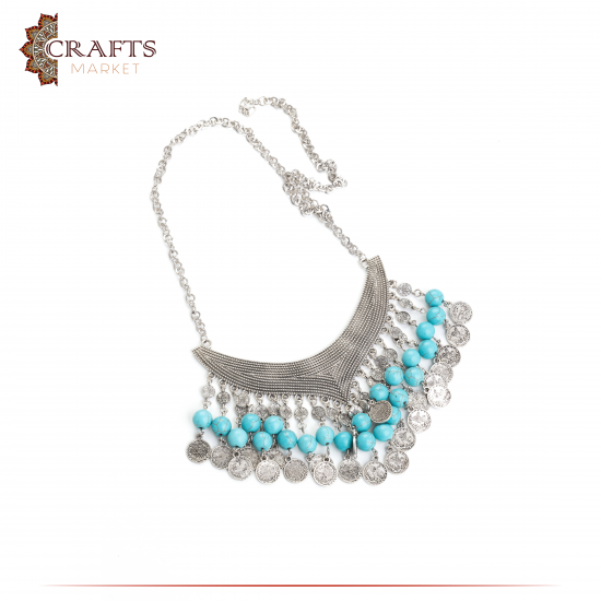 Handmade Turquoise Beads Necklace For Women Handmade Turquoise Beads Necklace For Women