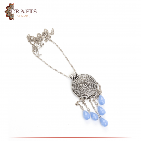 Handmade Silver Metal Women's Necklace Handmade Silver Metal Women's Necklace