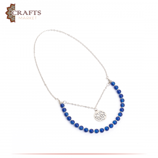 Handmade Royal Blue Car Mirror Pendant