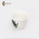 Plain coffee cup with black iris flower Plain coffee cup with black iris flower