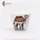Plain coffee cup with camel drawing Plain coffee cup with camel drawing
