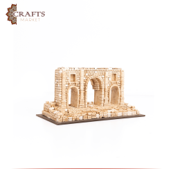 Handmade Beige Gypsum  Jerash Arch  Design Table Decor 