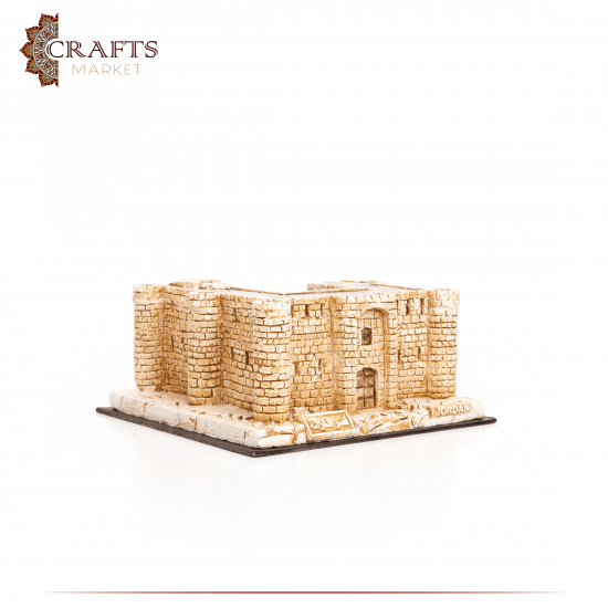 Handmade Beige Gypsum Qasr Al-harranah Design Table Decor Handmade Beige Gypsum Qasr Al-harranah Design Table Decor