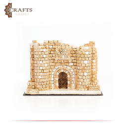 Handmade Beige Gypsum  Aqaba Castle  Design Table Decor 
