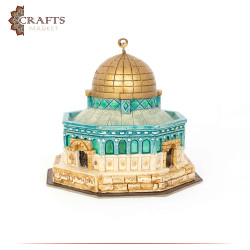 Handmade Reinforced gypsum Statue Home Decor with a Dome of the Rock Design