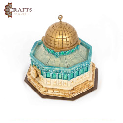 Handmade Reinforced gypsum Statue Home Decor with a Dome of the Rock Design
