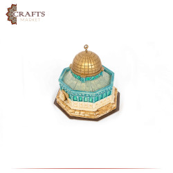 Handmade Reinforced gypsum Statue Home Decor with a Dome of the Rock Design