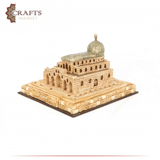 Handmade Reinforced gypsum Statue Home Decor with an Al-Aqsa Mosque Design Handmade Reinforced gypsum Statue Home Decor with an Al-Aqsa Mosque Design