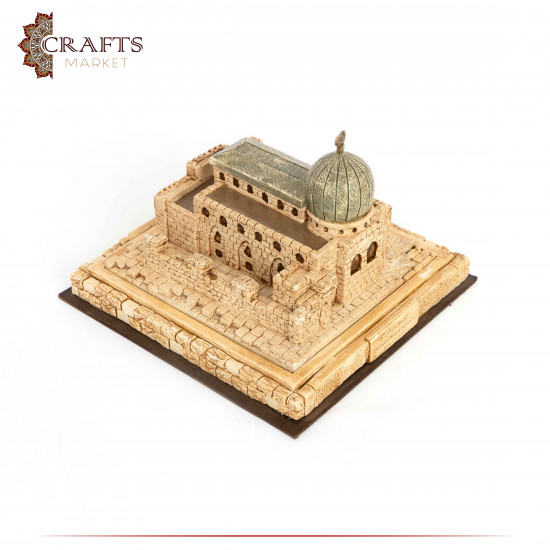 Handmade Reinforced gypsum Statue Home Decor with an Al-Aqsa Mosque Design Handmade Reinforced gypsum Statue Home Decor with an Al-Aqsa Mosque Design
