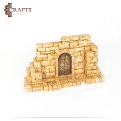 Handmade Reinforced gypsum anthropomorphic with a Castle Mountain Design