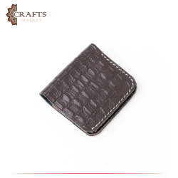 Handmade Burnt Brown Genuine Leather Men's Wallet 