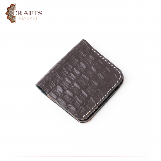 Handmade Burnt Brown Genuine Leather Men's Wallet 