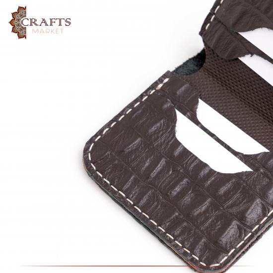 Handmade Burnt Brown Genuine Leather Men's Wallet 