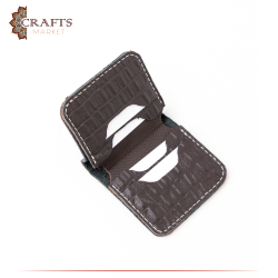 Handmade Burnt Brown Genuine Leather Men's Wallet 
