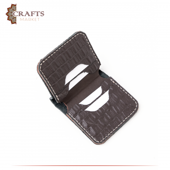 Handmade Burnt Brown Genuine Leather Men's Wallet 
