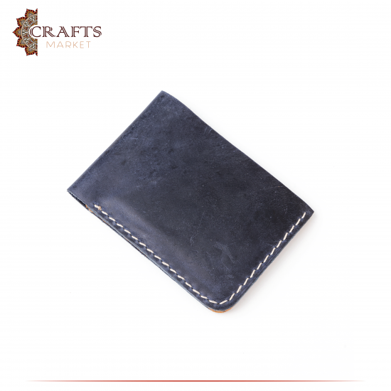 Handmade Due-Color Genuine Leather Men's Wallet 