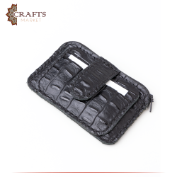 Handmade Black Genuine Leather Men's Wallet