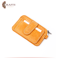 Handmade honey Genuine Leather Men's Wallet