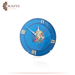 Handmade Navy Resin Desk Clock