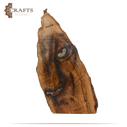 Pyrography Art wood wall decor with a Tiger  Design 