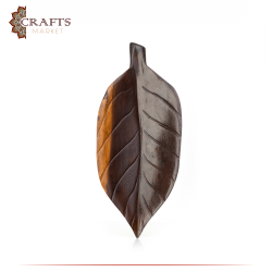 Hand-carved Wooden Plate Design  Leaf  Home Decor