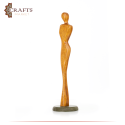 Hand-carved Wooden Lady  statue Home Decor